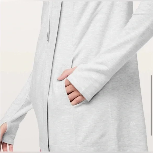 Lululemon Coast Easy Wrap Sweater in Grey 8